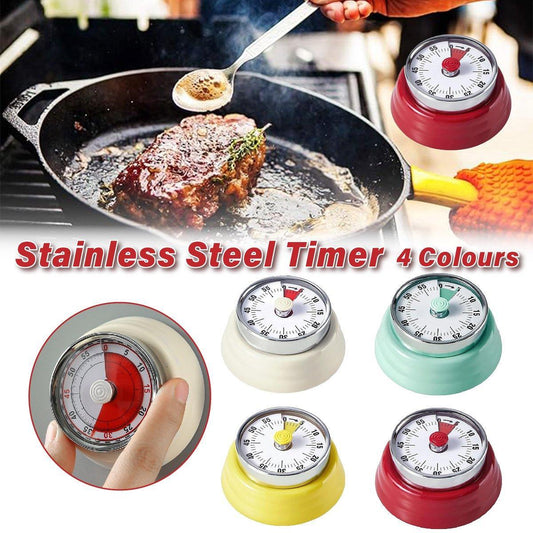 60 Minutes Visual Analog Timer Countdown Clock Time Management Kitchen Tool - Green