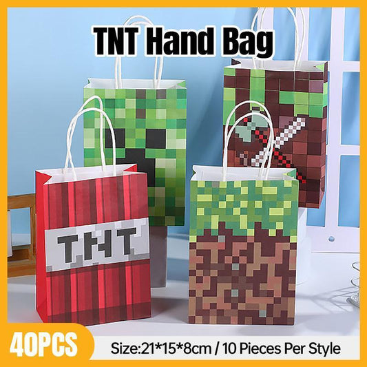 40pcs TNT Letter Pixel Themed Gift Bag