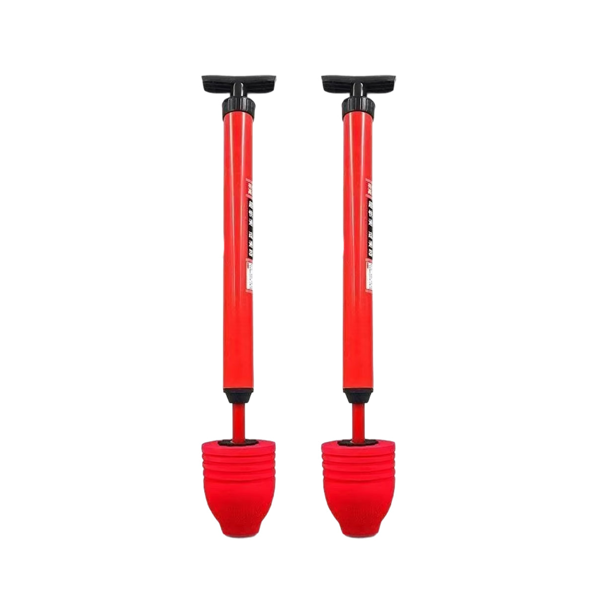 2PCS Toilet Plunger Vacuum Pump Powerful Clog Remover Sewer Drain Unclogging Tool