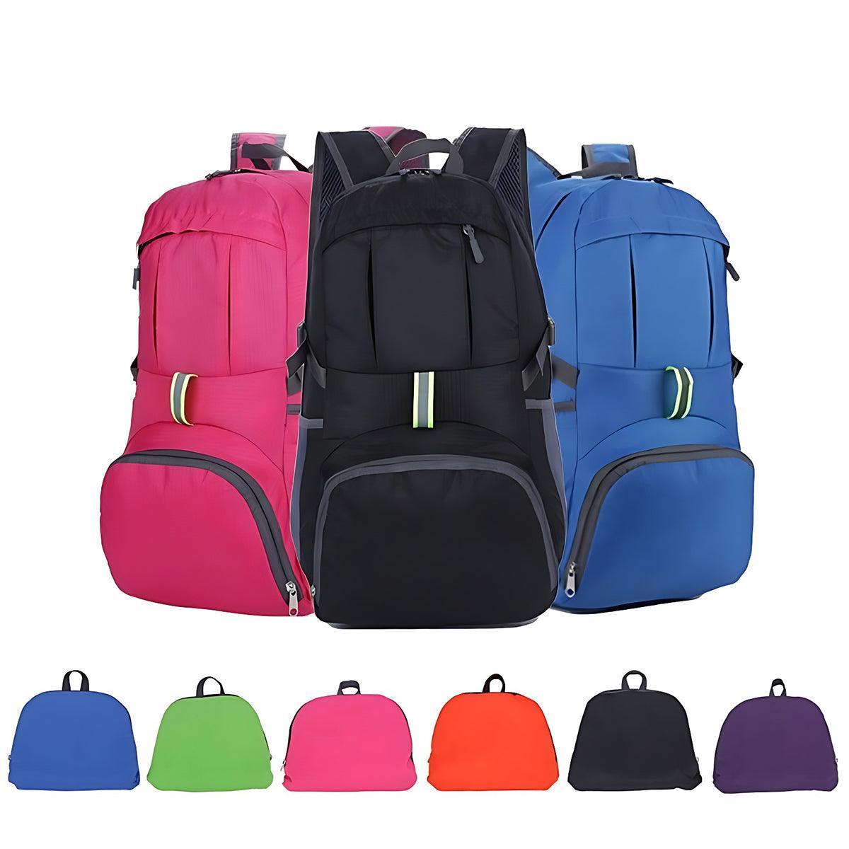 35L Light Foldable Waterproof Outdoor Sports Backpack Camping Hiking Travel Bag - Rose Red