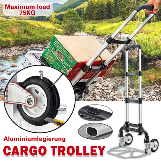 Folding Hand Trolley Cart Heavy Duty Utility Truck Portable Pull Wagon Trailer