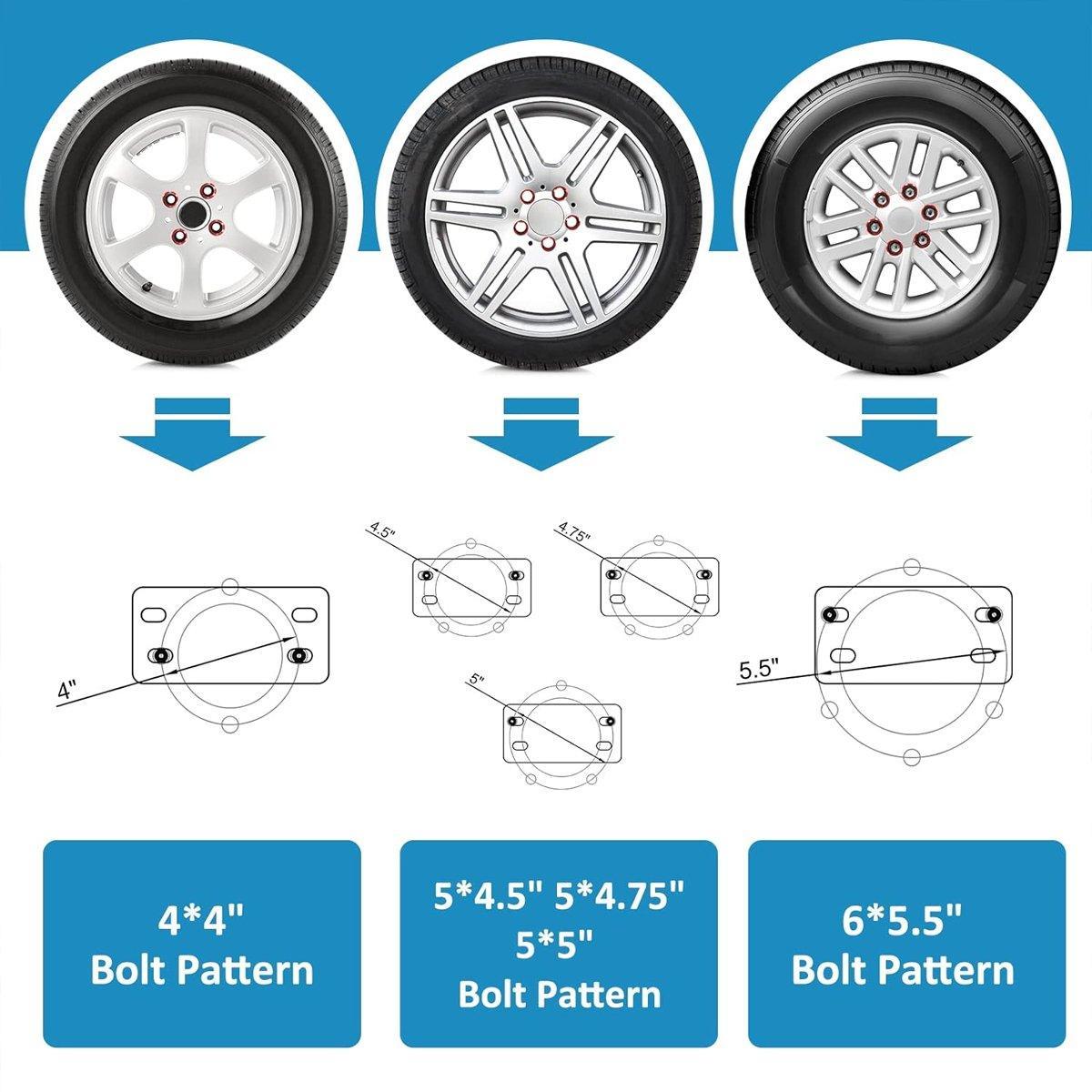 Heavy Duty Car Trailer Spare Tire Carrier Mount Universal Steel 150 lbs Capacity