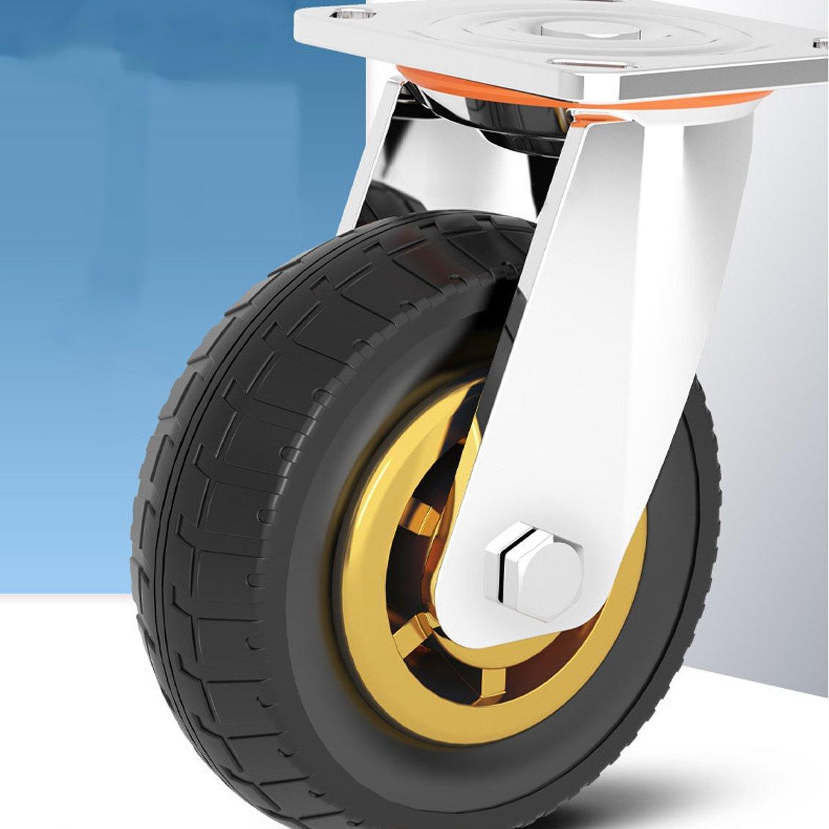 4pcs 6inch Heavy Duty Swivel Caster Wheels 150mm 1000kg Load 2 with Brakes