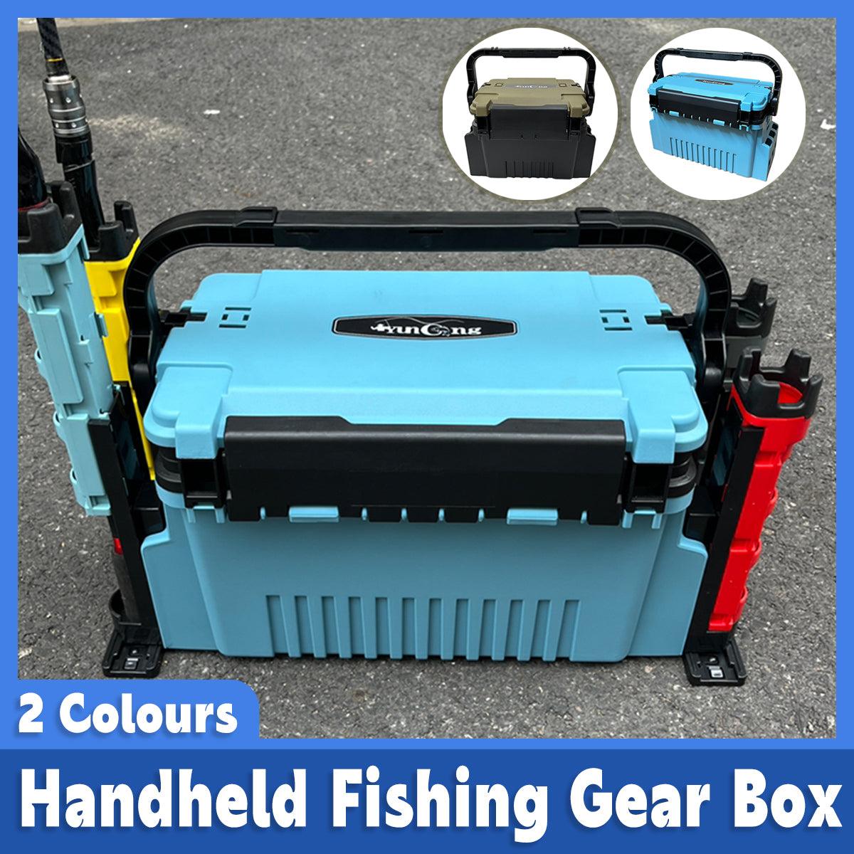 Multifunctional Fishing Tackle Box Portable Gear Storage Case Organizer Tool Box - Blue