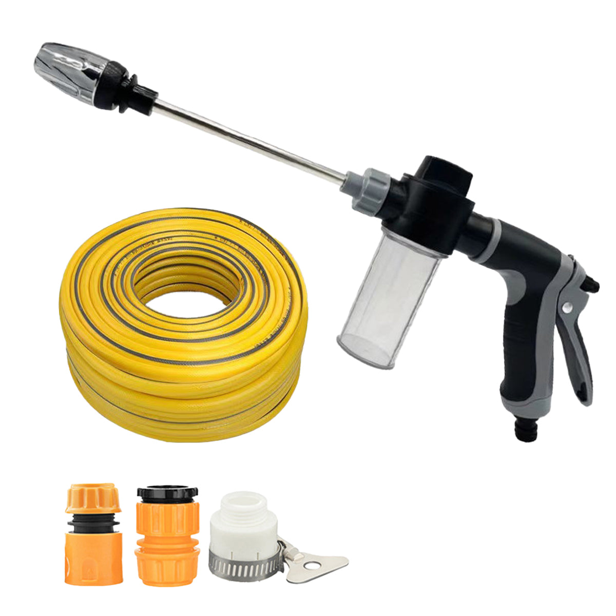 High Pressure Long Pole Water Spray Nozzle Household Car Wash Cleaning Sprayer - Car Wash Sprayer Set