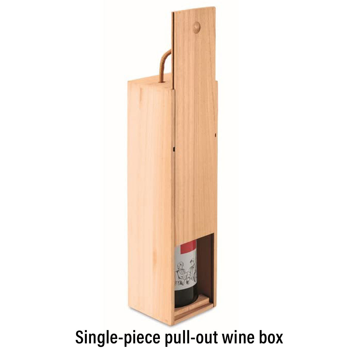 6pcs Red Wine Wooden Gift Box Packaging Storage Box for Wine Bottle Gifts - Double clamshell