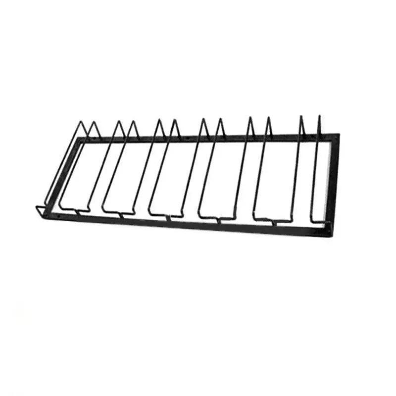 8/7/6/5/4/3 Slots Wine Glass Rack Holder Hanger Hanging Bar Storage Drying Rack - 8 Slots