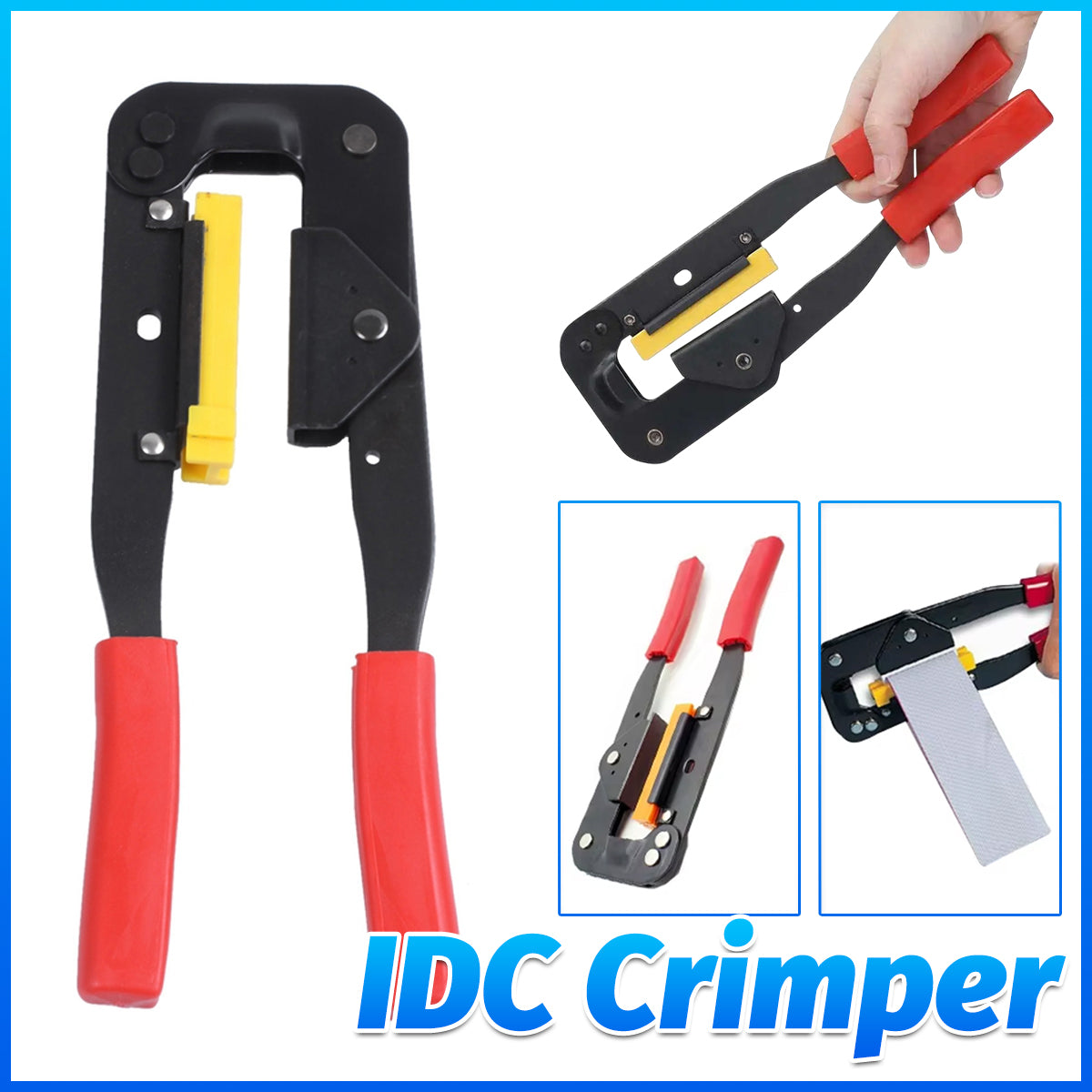 IDC Crimping Plier Tool For Flat Ribbon Cable Connector Installation PC Repair