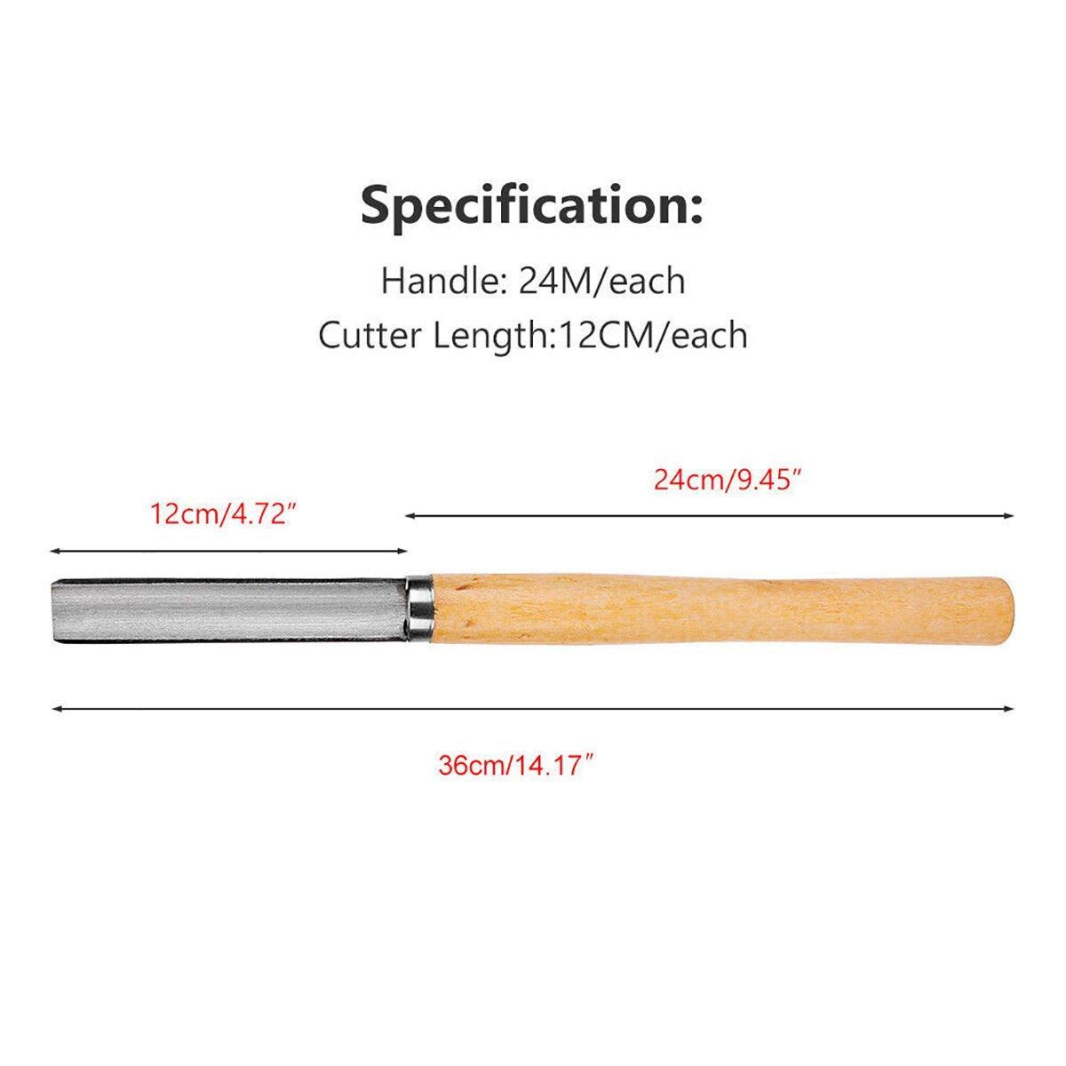 8X Heavy Duty HSS Wood Lathe Chisel Set Turning Wood Tools Carving GougeDurable