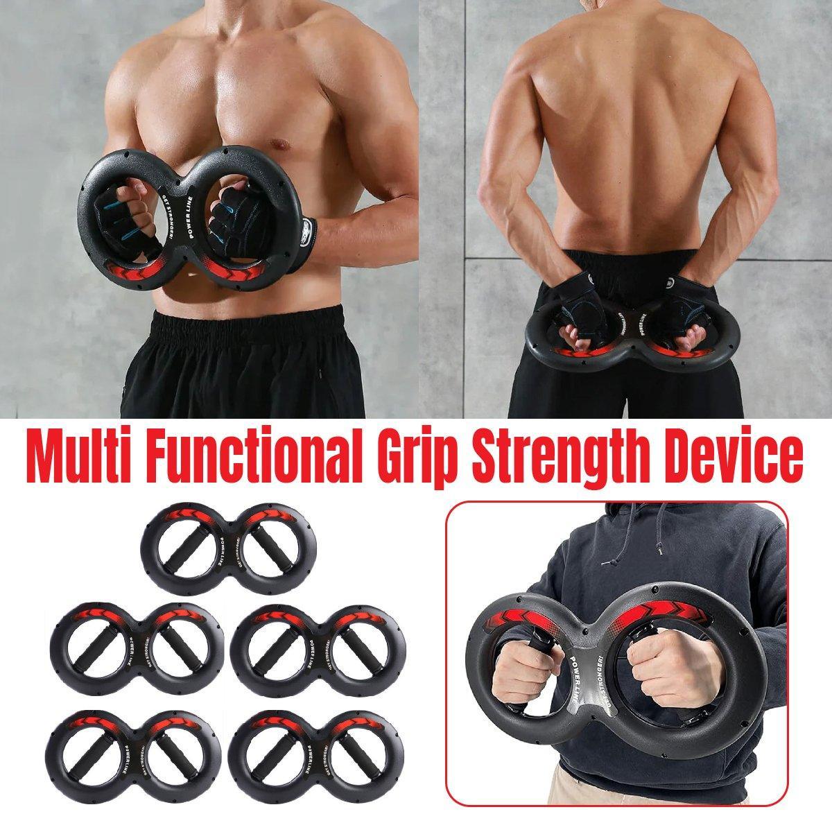 Multifunctional Arm Strength Grip Wrist Power Device Fitness Hand Grip Enhancer - 15kg
