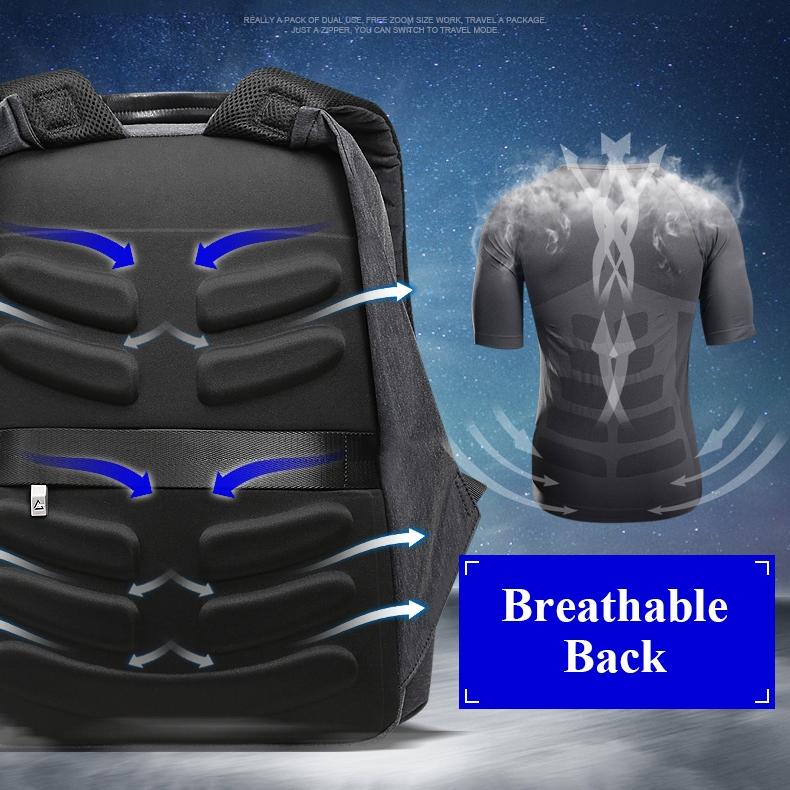 Large Capacity Waterproof Business Shoulder Bag With Usb Port - 37X21X47.5Cm In Black