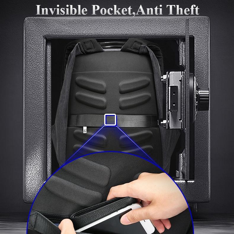 Large Capacity Waterproof Business Shoulder Bag With Usb Port - 37X21X47.5Cm In Black