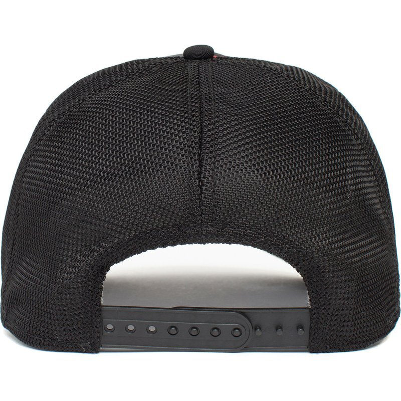 Goorin Brothers Baseball Trucker Cap Hat Snapback Adjustable Tyrant Monster - Black