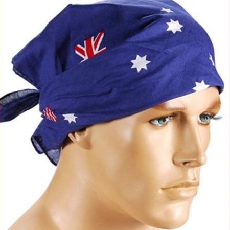 1x Australia Flag BANDANA 100% Cotton Head Wrap Bandanna Summer Neck Scarf