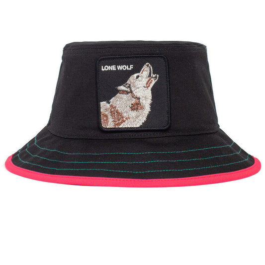 Goorin Bros Costa Lobo Bucket Hat 100% Cotton Animal Series - Black - M