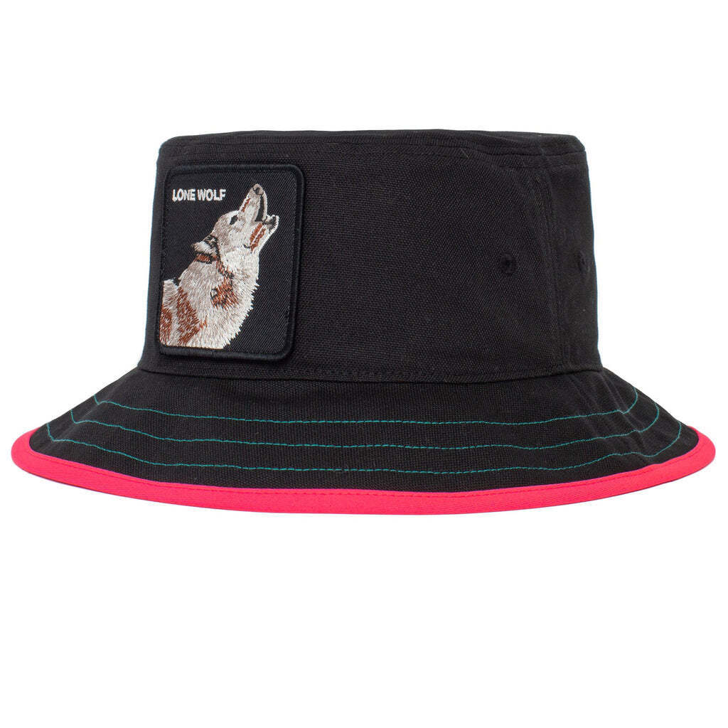 Goorin Bros Costa Lobo Bucket Hat 100% Cotton Animal Series - Black - M