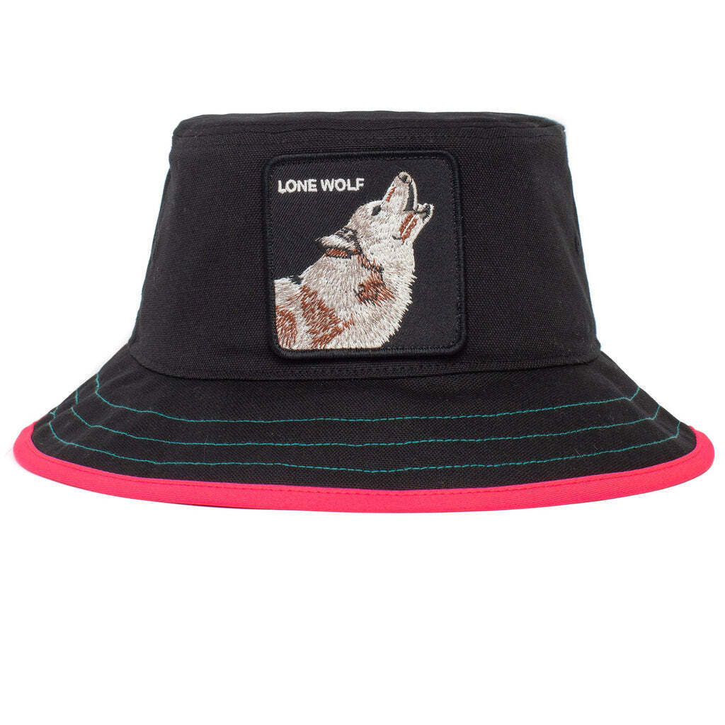 Goorin Bros Costa Lobo Bucket Hat 100% Cotton Animal Series - Black - XL