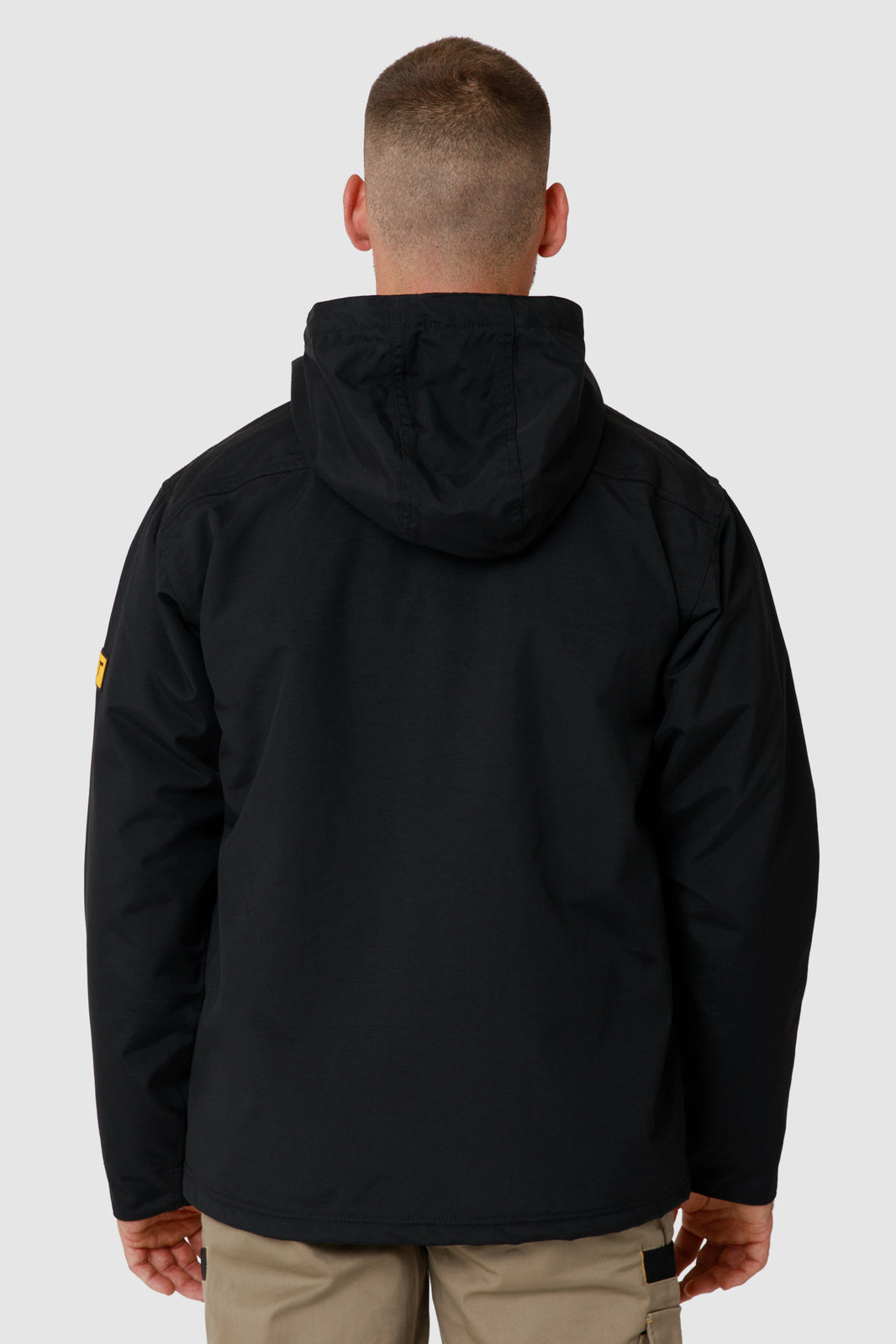 Caterpillar Mens Waterproof Zip Jacket w Hood Chinook CAT Winter Ski in Black - 3XL