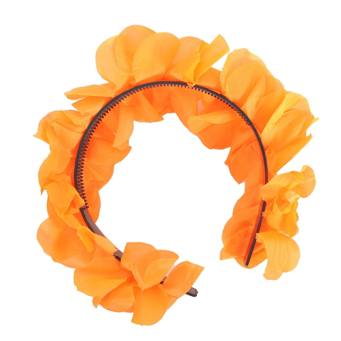 Hawaiian Flower Headband Wreath in Orange ¨C Tropical Luau Costume Accessory