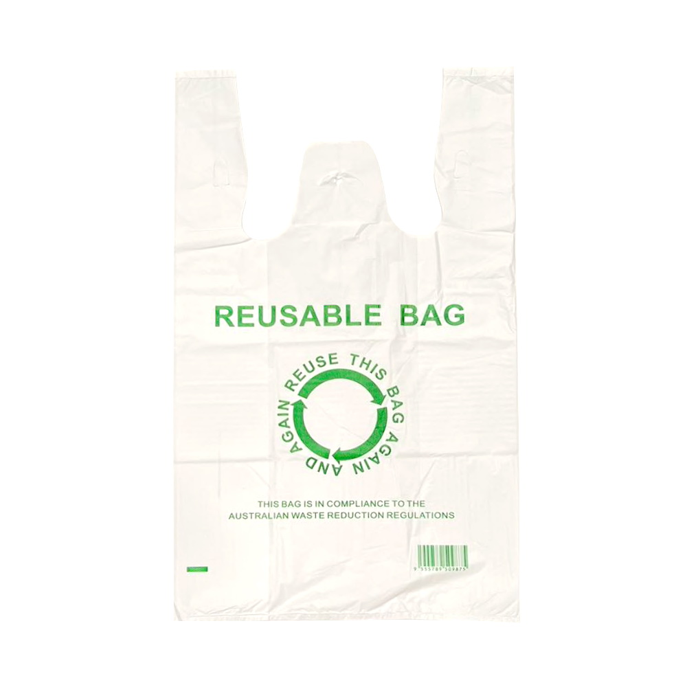 245pcs Jumbo 45¡Á74cm Eco Reusable Plastic Singlet Shopping Grocery Bags Big
