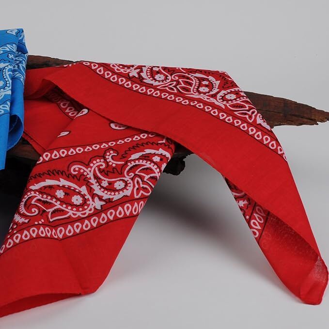 20x BANDANA Paisley 100% COTTON Head Wrap Durag Bandanna Scarf Mask BULK - Assorted Colour Pack