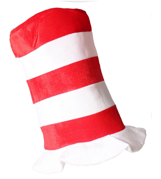 Cat In The Hat Child Size Costume Top Hat Party - Red White Stripe