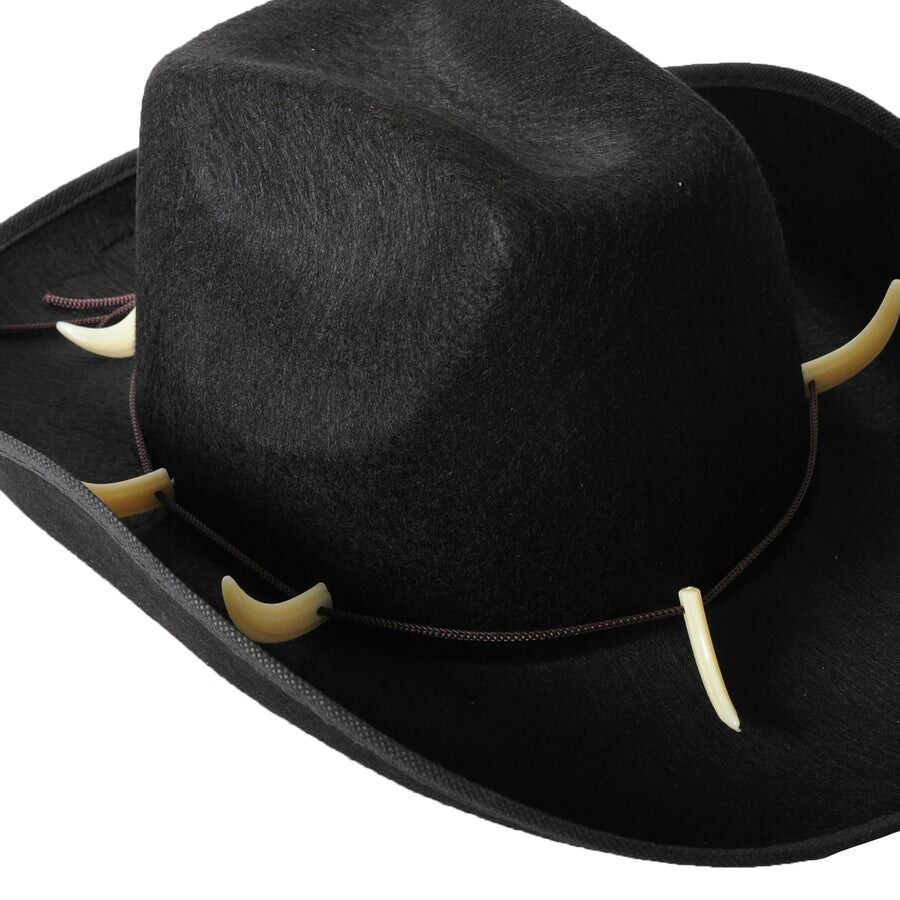 Crocodile Dundee-Style Black Cowboy Hat ¨C Adjustable Chin Cord for Outback & Western Themes