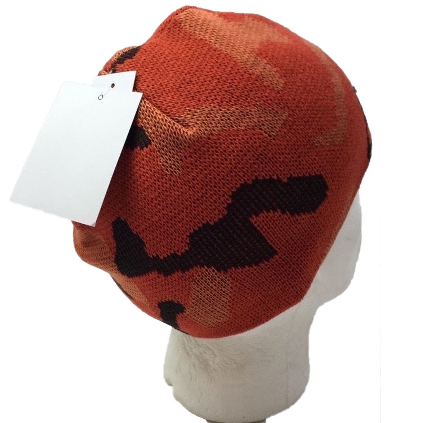 CAMO BEANIE Hat Winter Ski Army Military Camouflage Hunter Hunting Cap Warm - Orange Camouflage (Camo)