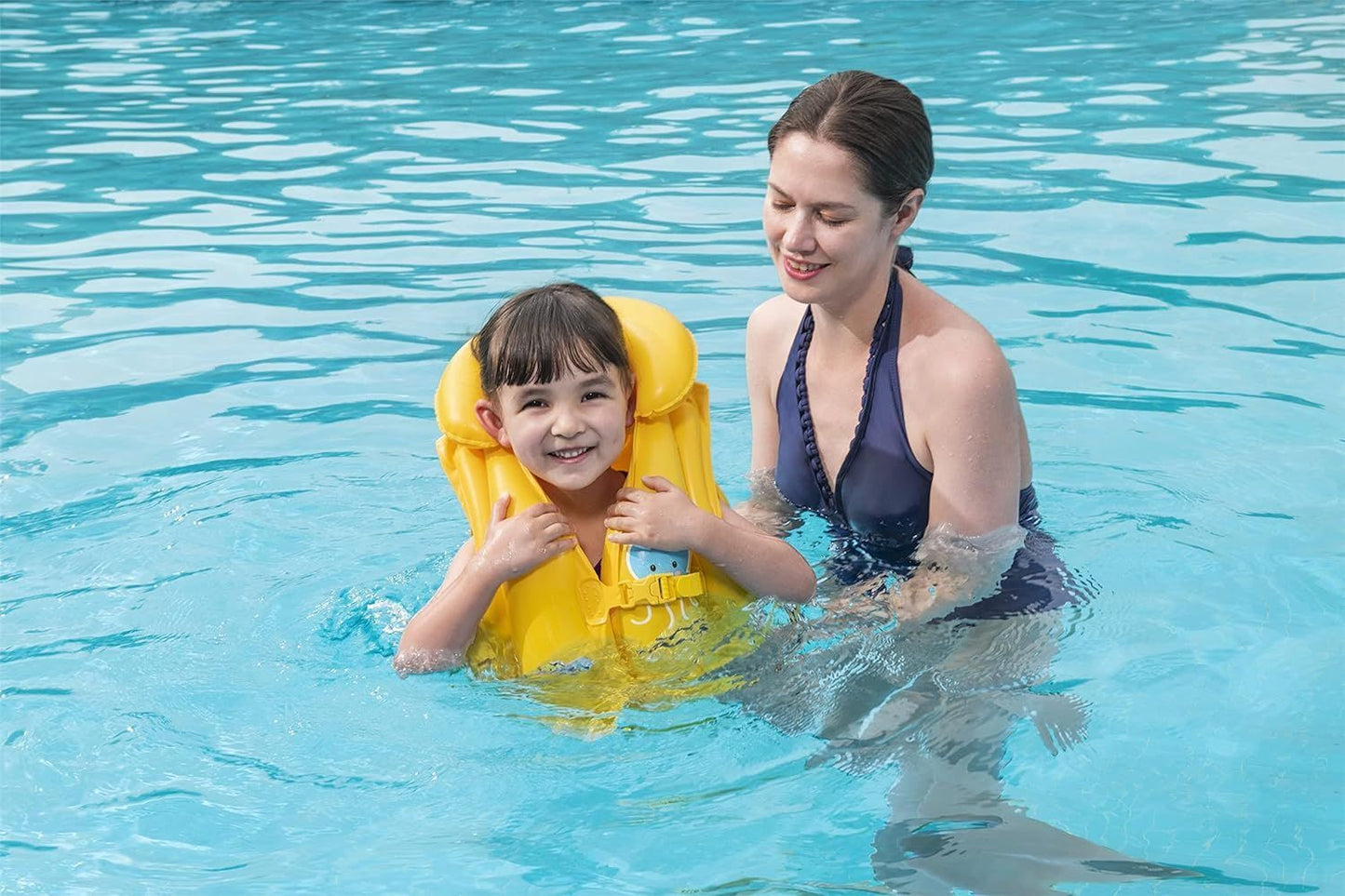 Inflatable Vest For Learning to Swim Buoyancy Float Swim Pool 51 cm x 46 cm