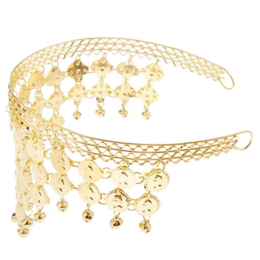 BELLY DANCE HEADBAND Indian Fancy Dress Costume Gypsy Bollywood Tribal Boho