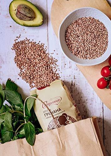 2.4kg Ukrainian Buckwheat Groats Roasted Kasha GMO Free (24x100g) Grechka Sachets