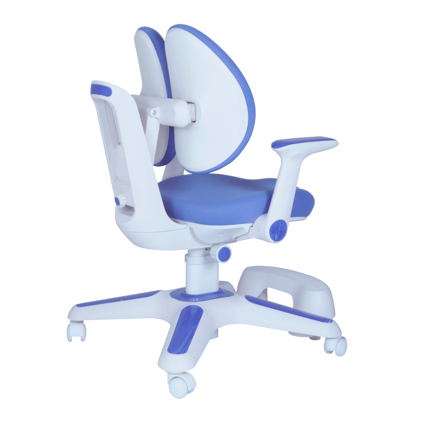 Ergonomic Children Kids Study Chair Set of 2 Height Adjustable - Blue