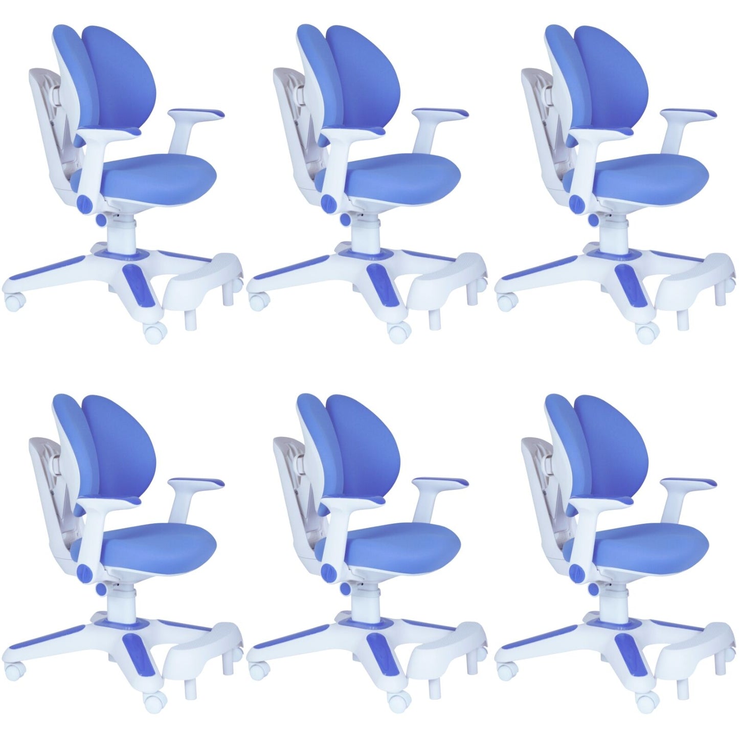 Ergonomic Children Kids Study Chair Set Height Adjustable - Blue