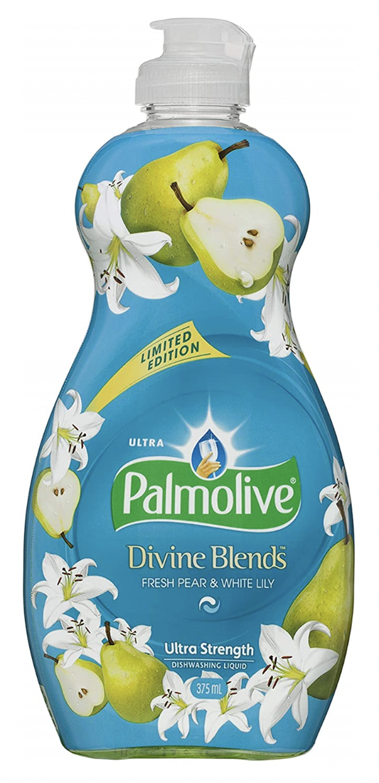 Palmolive Dishwashing Liquid Ultra Divine Blends 375ml - Fresh Pear & White Lily