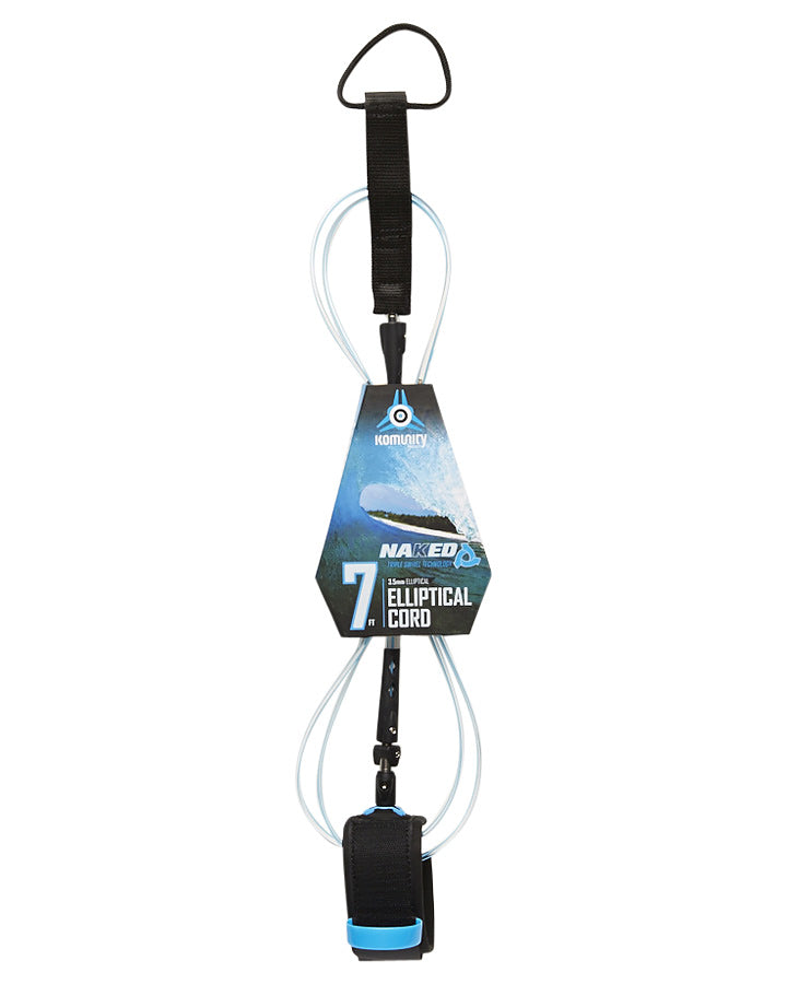 Komunity 7ft Naked Elliptical Cord Leash Surfboard Legrope Leash Surf Surfing Leg Rope