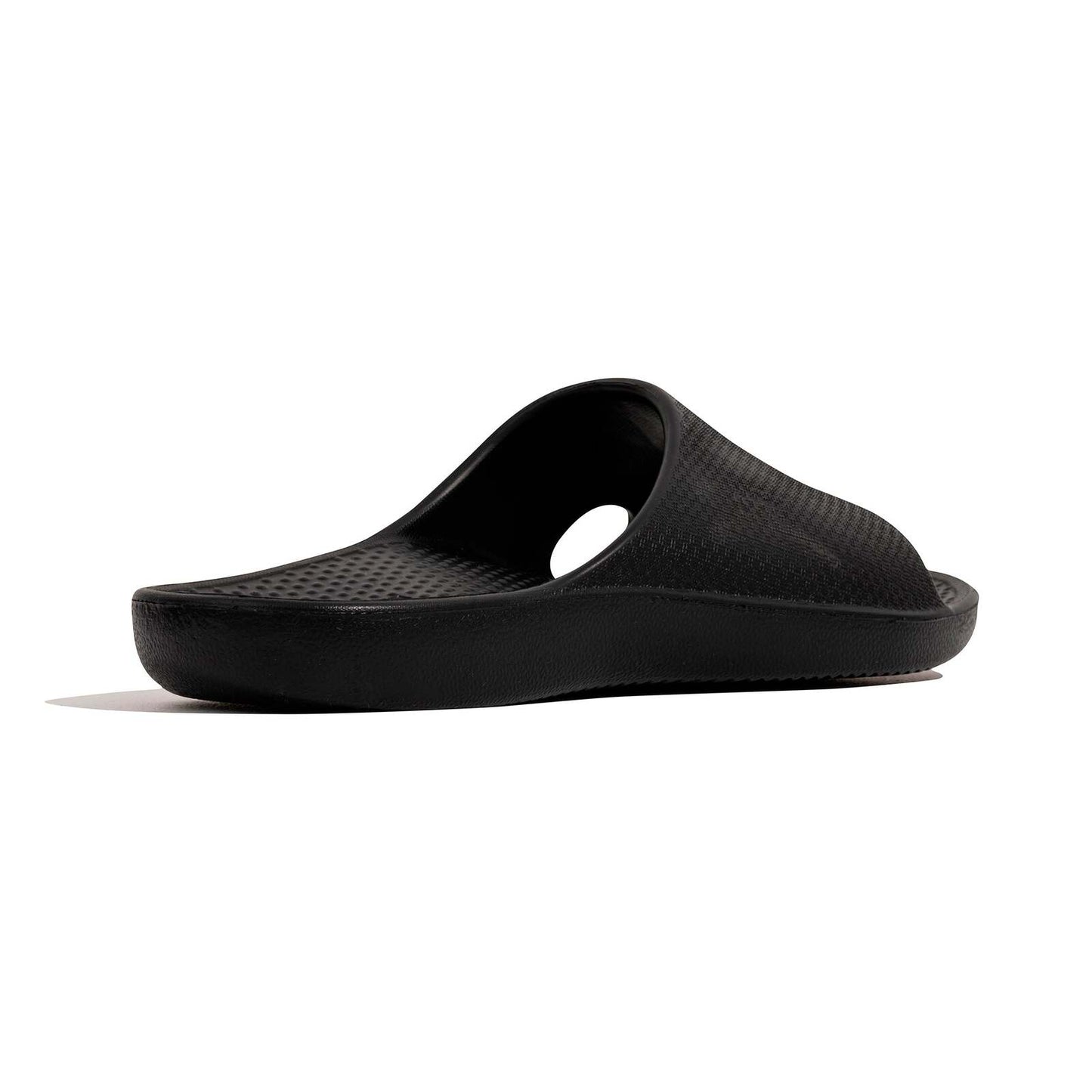Archline Rebound Orthotic Slides Flip Flop Thongs Slip On Arch Support - Black - Euro 36