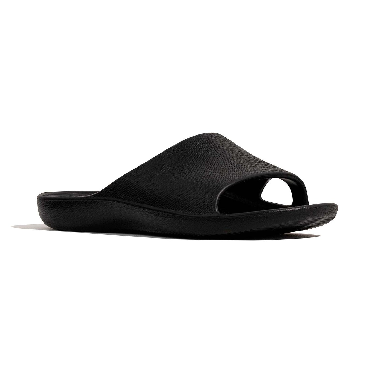 Archline Rebound Orthotic Slides Flip Flop Thongs Slip On Arch Support - Black - Euro 43