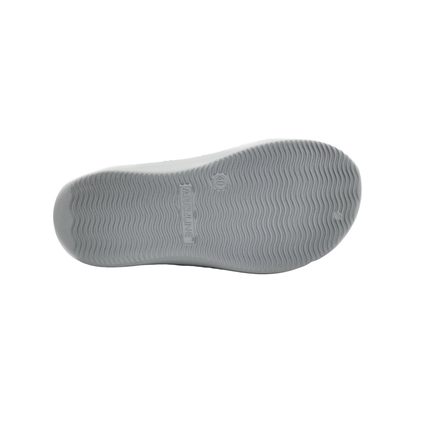 Archline Rebound Orthotic Slides Flip Flop Thongs Slip On Arch Support - Stone Grey - Euro 36