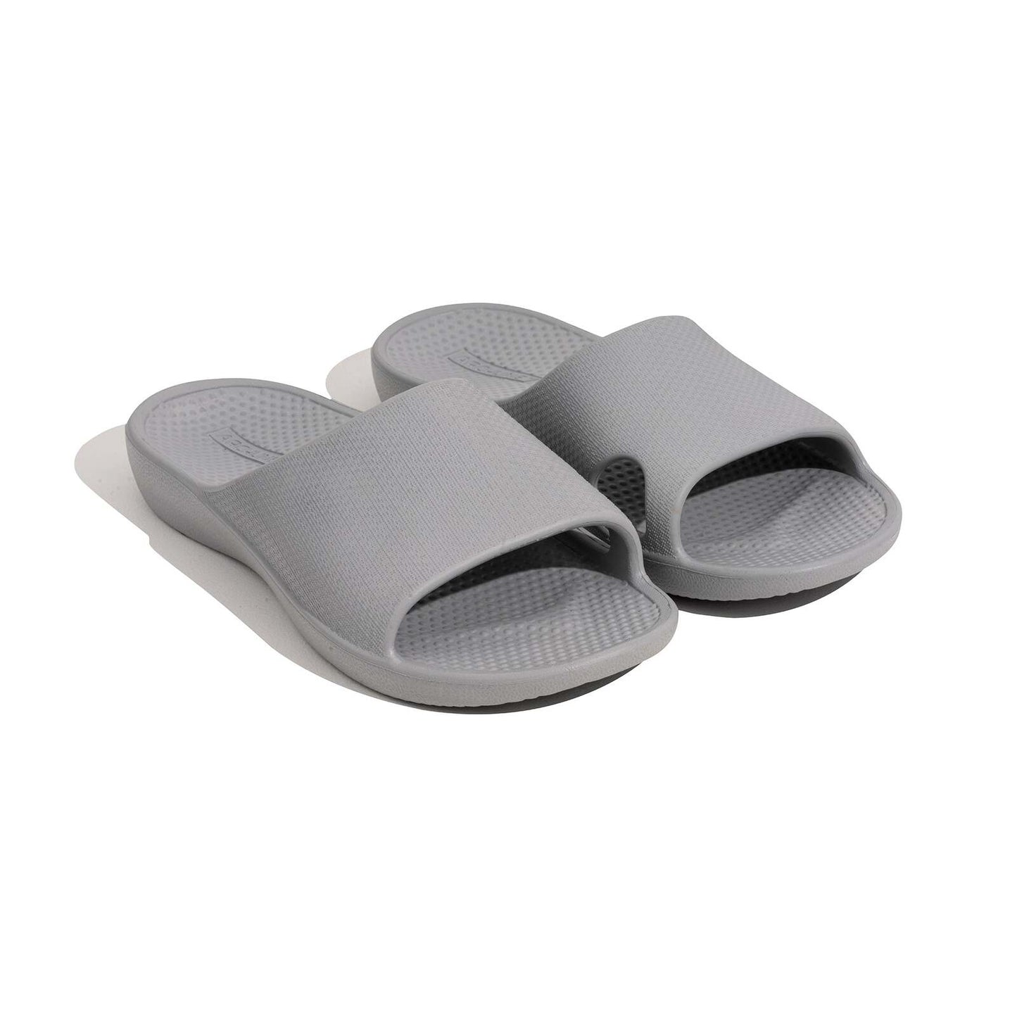 Archline Rebound Orthotic Slides Flip Flop Thongs Slip On Arch Support - Stone Grey - Euro 38