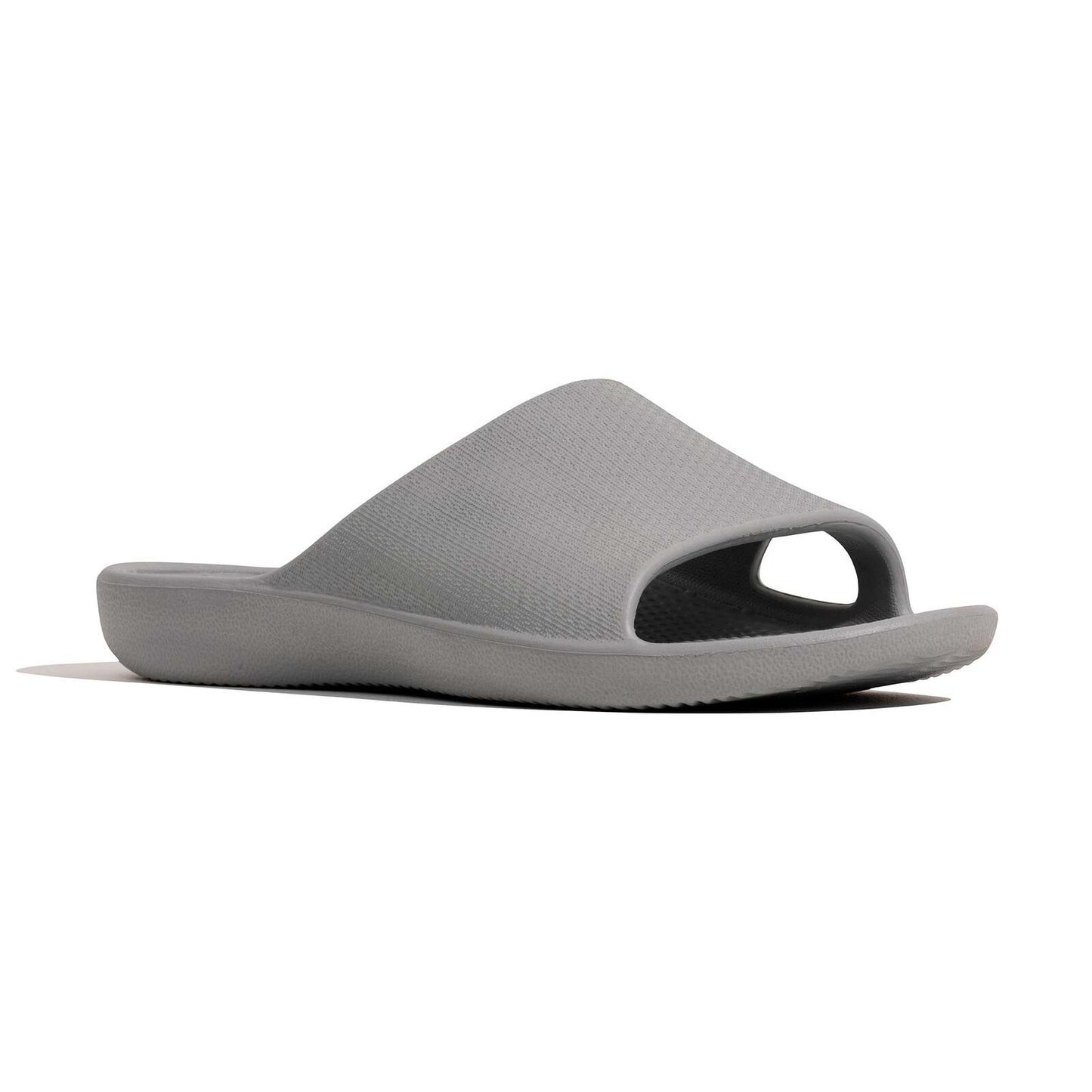 Archline Rebound Orthotic Slides Flip Flop Thongs Slip On Arch Support - Stone Grey - Euro 38