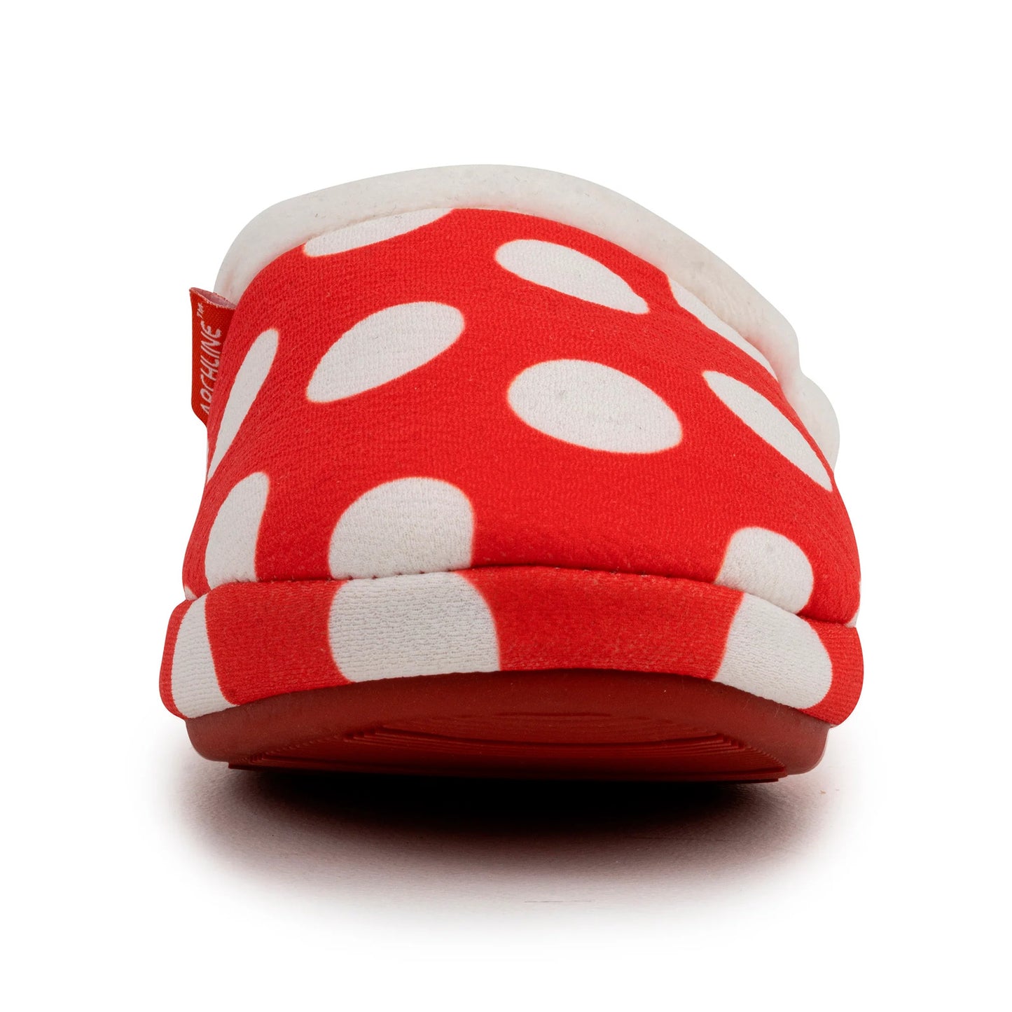 ARCHLINE Orthotic Slippers Slip On Scuffs Pain Relief Moccasins - Red Polka Dot - EUR 35 (Womens US 4)