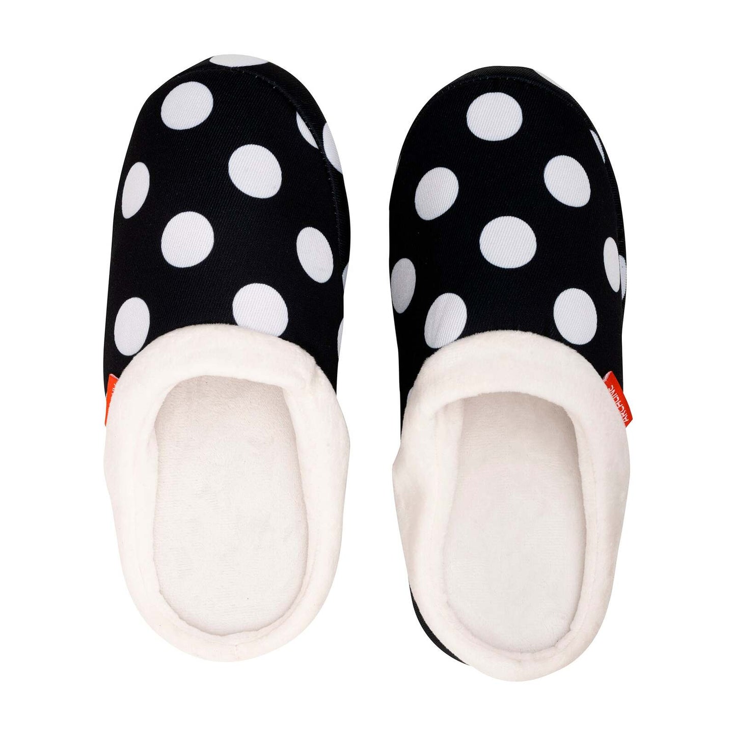 ARCHLINE Orthotic Slippers Slip On Arch Scuffs Pain Relief Moccasins - Polka Dots - EU 42