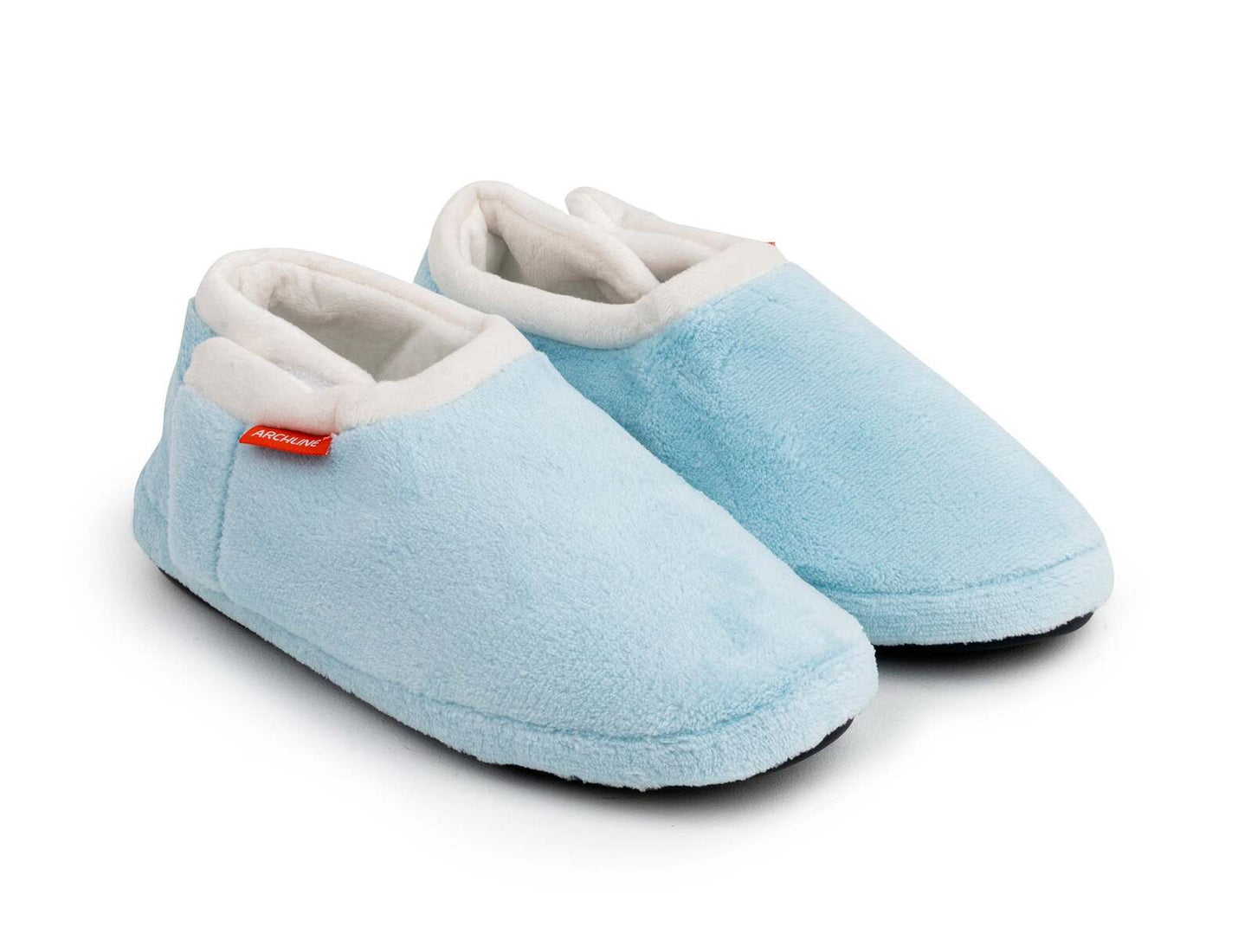 ARCHLINE Orthotic Slippers Closed Scuffs Pain Relief Moccasins - Sky Blue - EUR 40