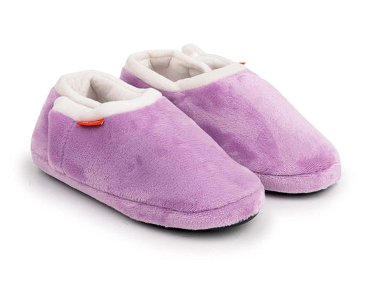 ARCHLINE Orthotic Slippers CLOSED Arch Scuffs Pain Relief Moccasins - Lilac - EU 36