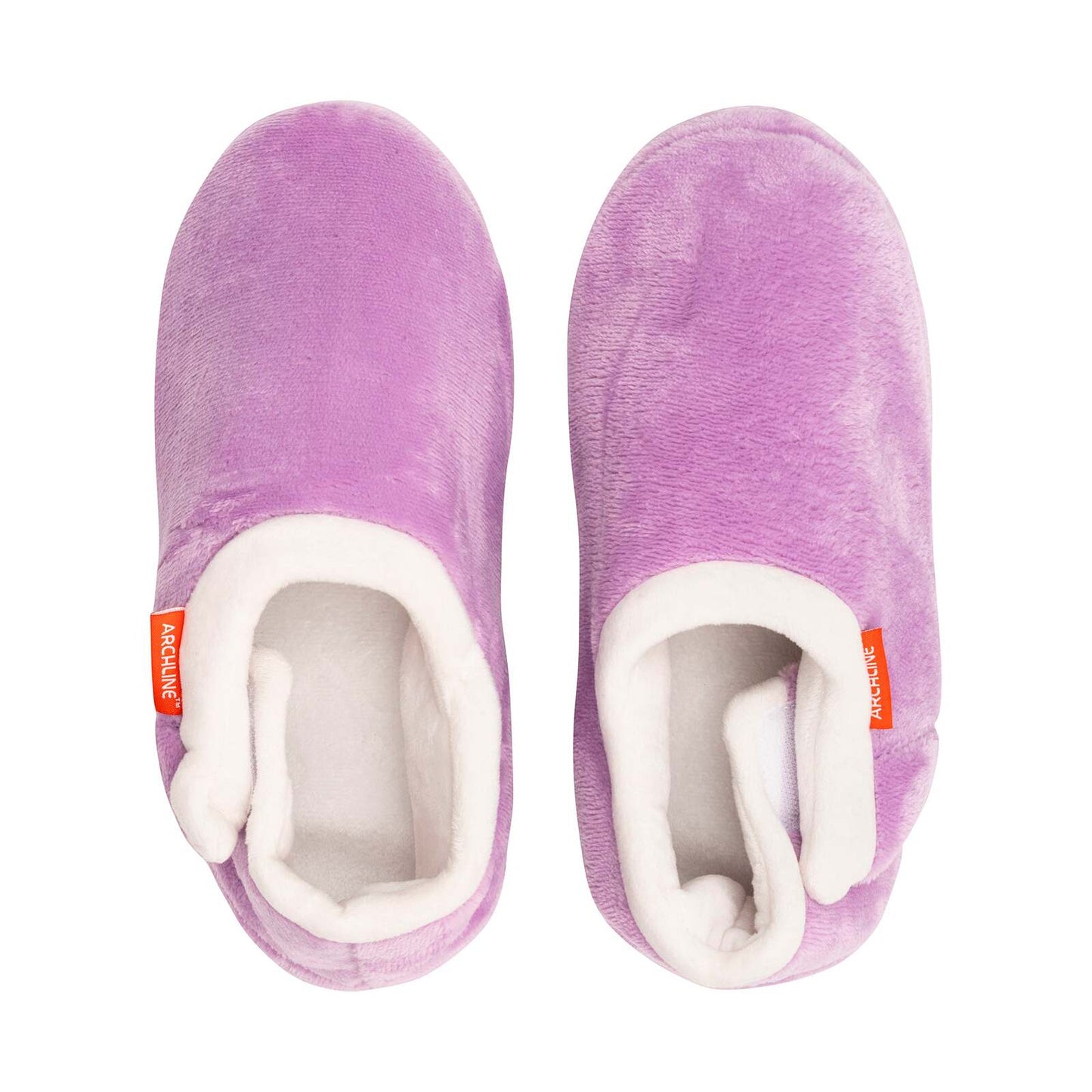 ARCHLINE Orthotic Slippers CLOSED Arch Scuffs Pain Relief Moccasins - Lilac - EU 40