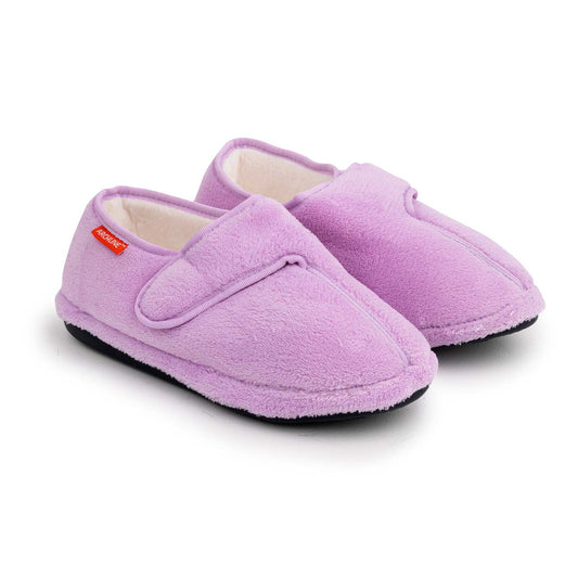 ARCHLINE Orthotic Plus Slippers Closed Scuffs Pain Relief Moccasins - Lilac - EU 38