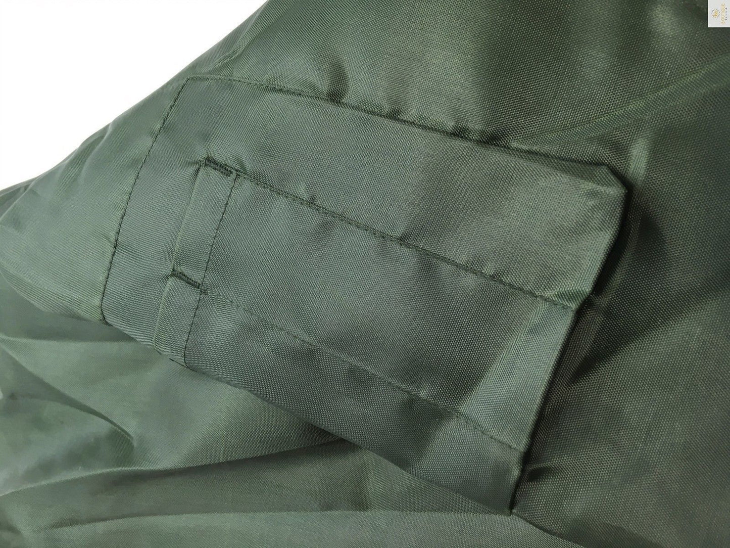 Plus Size Quilted Jacket Zip Up Classic Padded Flight Flying Winter Big & Tall - Bottle Green - Bottle Green - 6XL