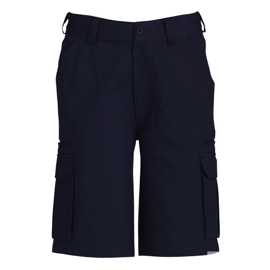 Mens CARGO SHORTS All Sizes 100% COTTON Drill Heavy Work Tradie Military - Navy - 107""