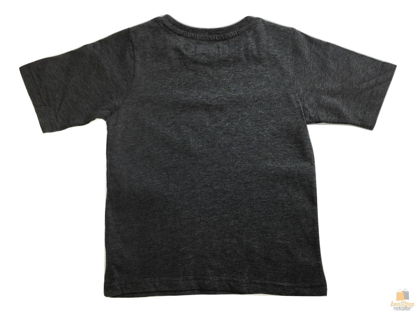 KIDS PLAIN T SHIRT Childrens Child 100% COTTON Boys Girls Basic Blank Tee Top - Grey Marle - 10