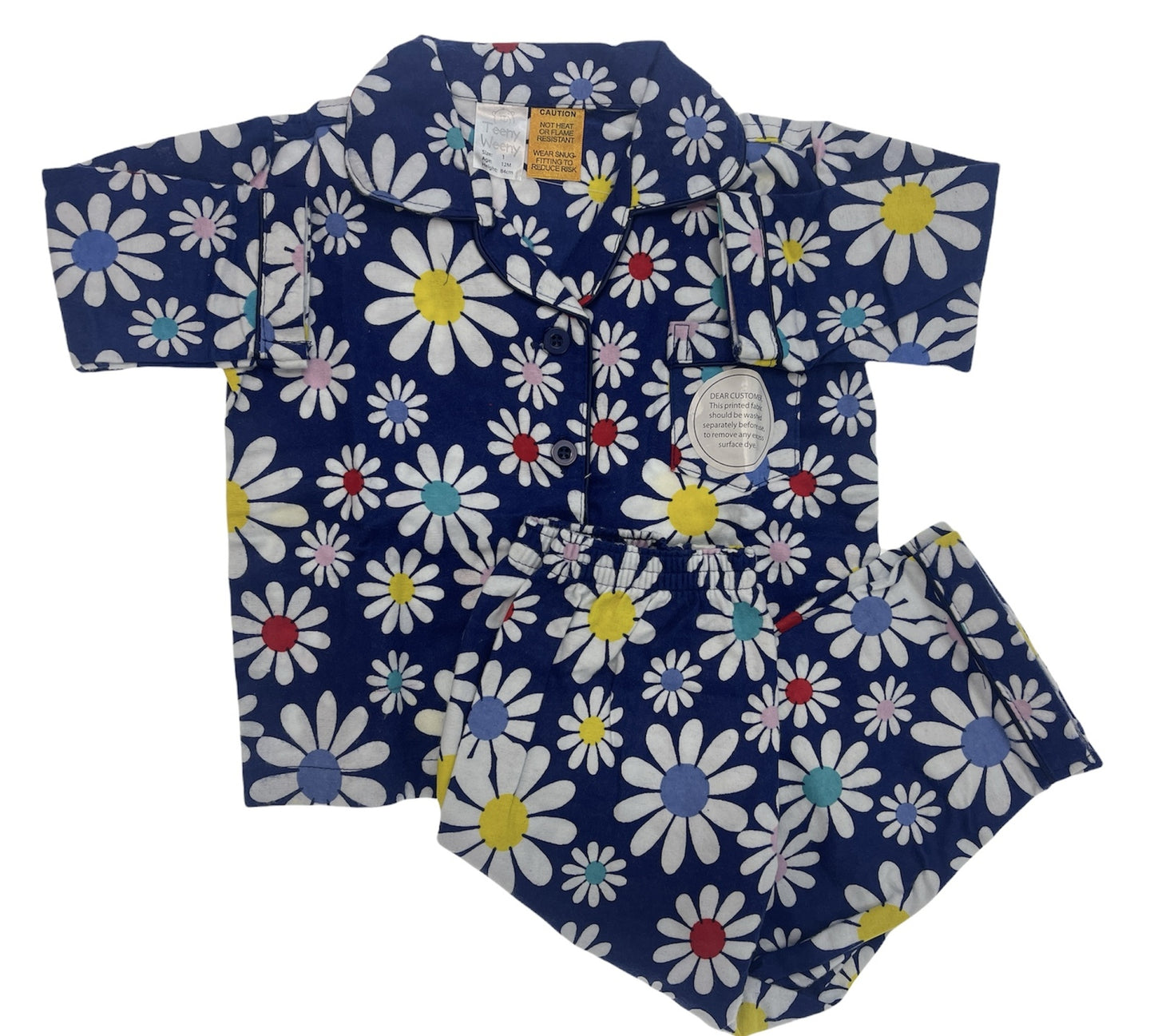 KIDS FLANNELETTE PYJAMAS PJs Boys Girls Flannel Pajamas Pyjama Winter Set PJ - Daisy Brights - 2